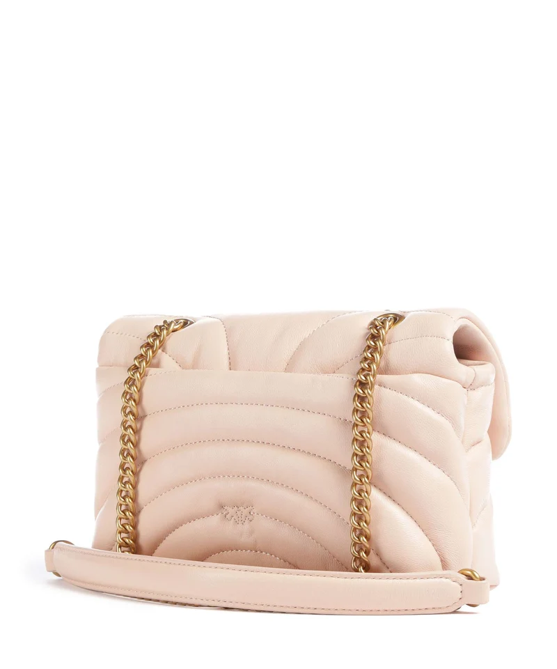 Pinko Love Puff Mini Sac porté épaule rosa cammeo/antique gold