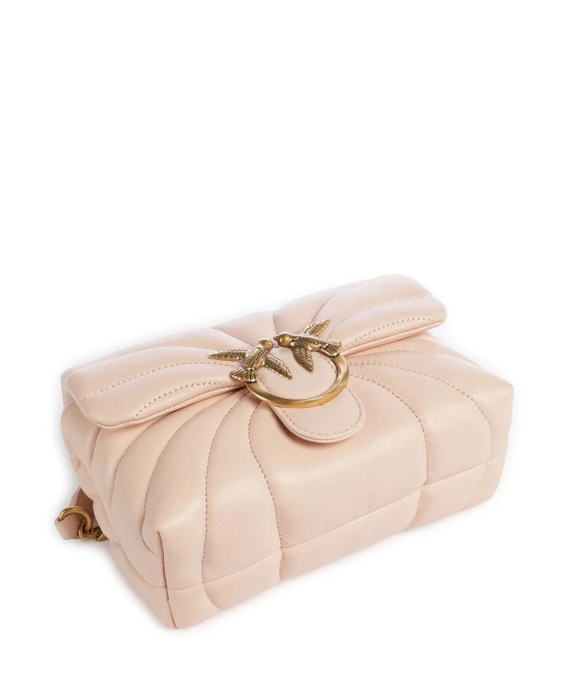 Pinko Love Puff Mini Sac porté épaule rosa cammeo/antique gold