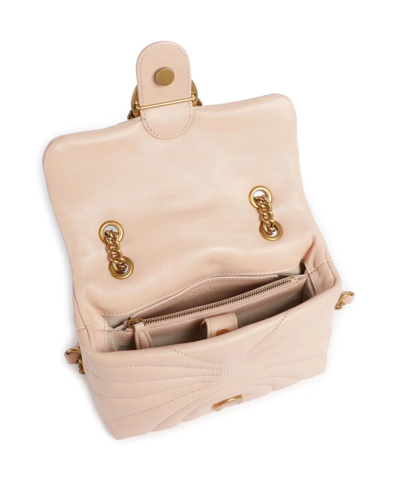 Pinko Love Puff Mini Sac porté épaule rosa cammeo/antique gold