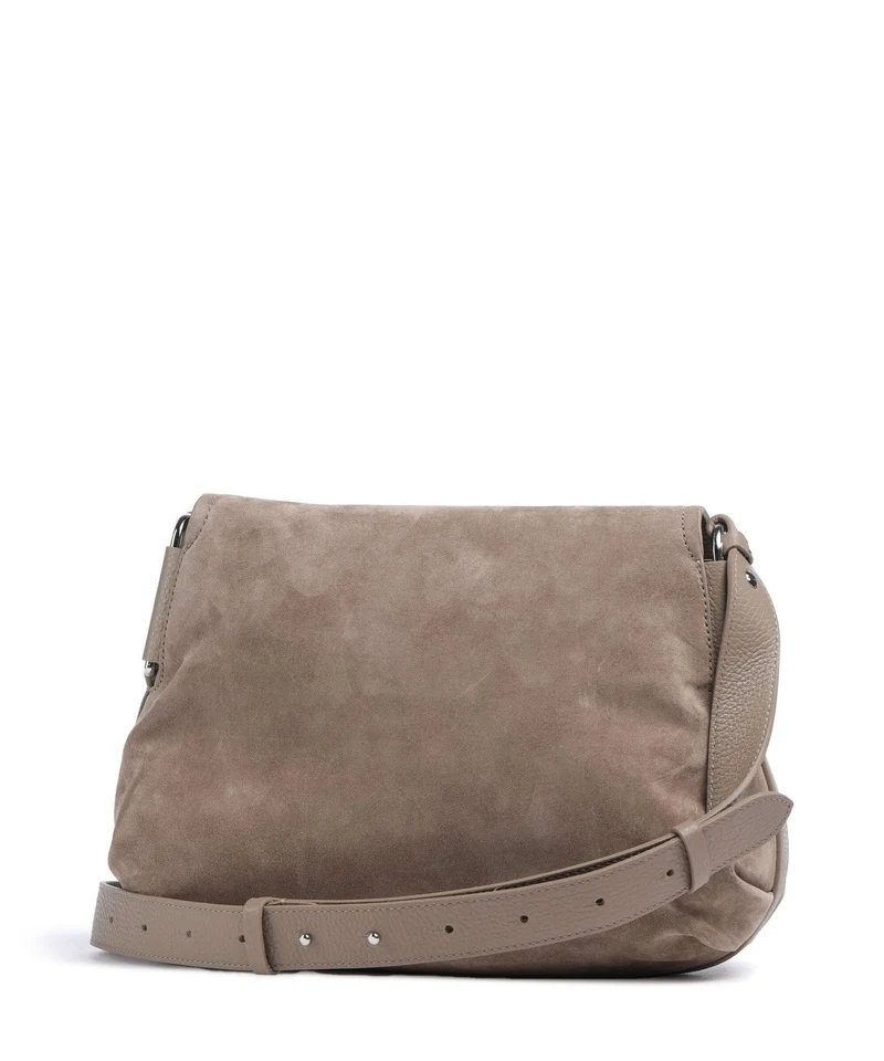 Coccinelle Rebekka Suede Sac porté épaule warm taupe