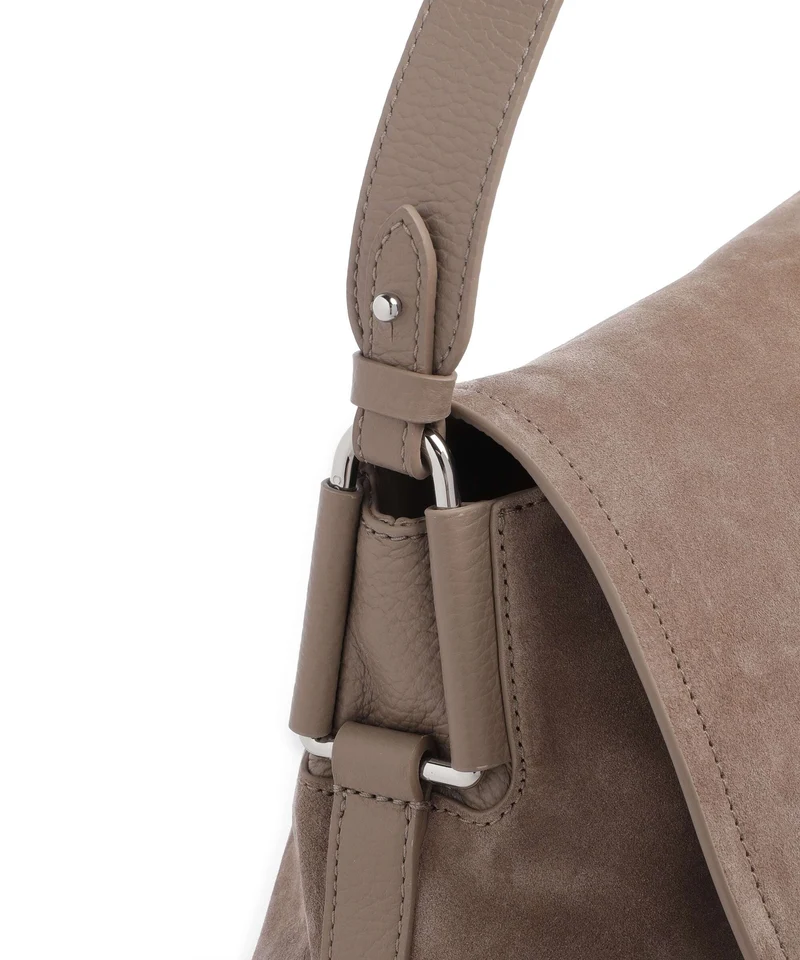 Coccinelle Rebekka Suede Sac porté épaule warm taupe