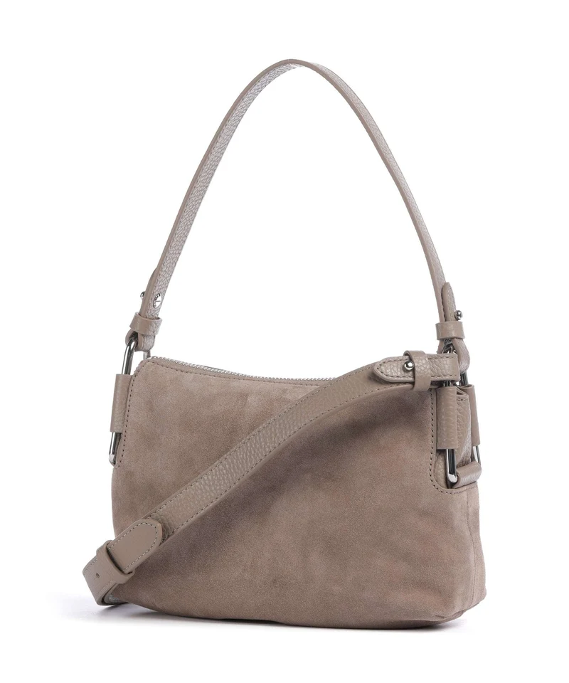 Coccinelle Rebekka Suede Sac porté épaule warm taupe