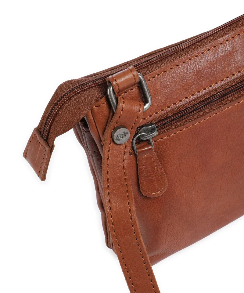 The Chesterfield Brand Washed Waxed Cow Osaka Sac bandoulière cognac