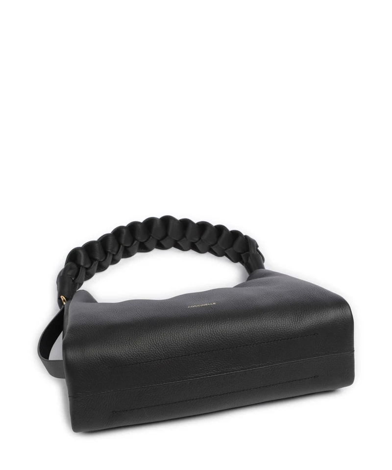 Coccinelle Boheme Grana Double Sac porté épaule noir/cuir