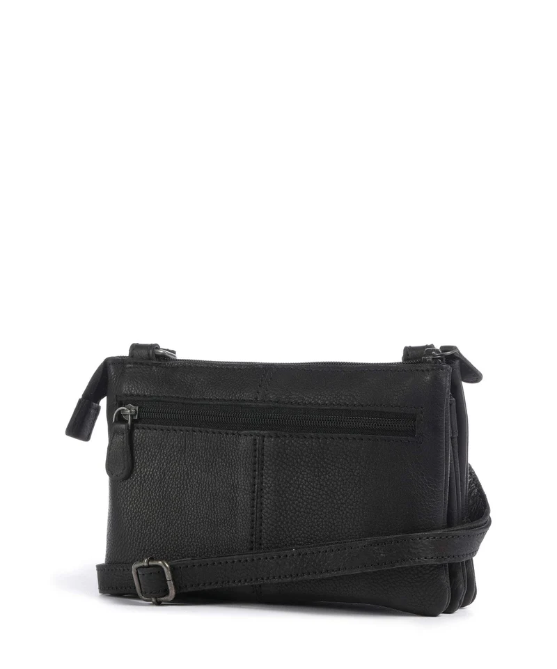 The Chesterfield Brand Washed Waxed Cow Osaka Sac bandoulière black