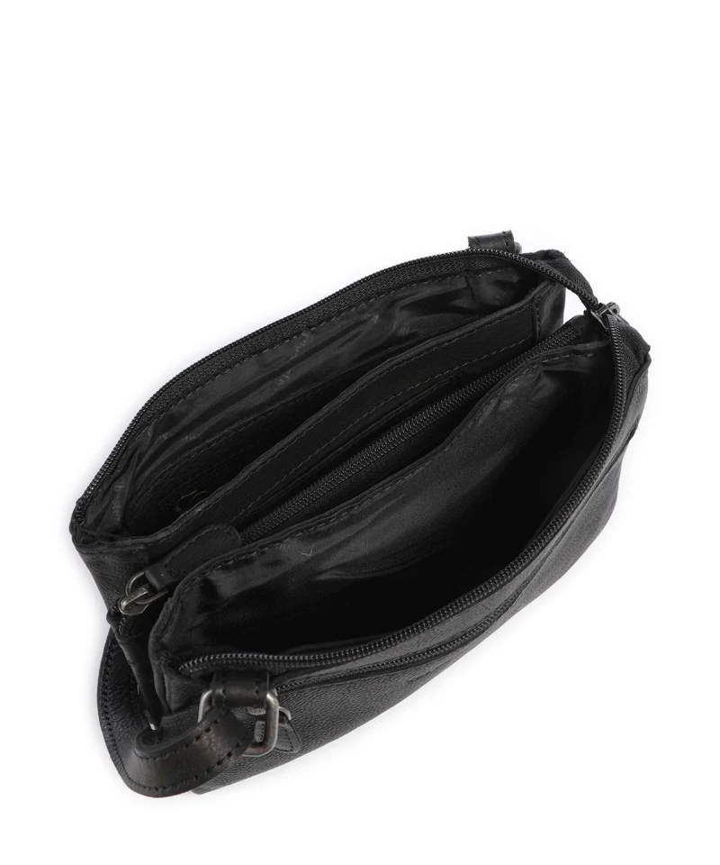 The Chesterfield Brand Washed Waxed Cow Osaka Sac bandoulière black