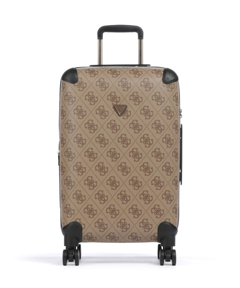 Guess Berta Maxi 4G Valise 4 roues latte logo/brown