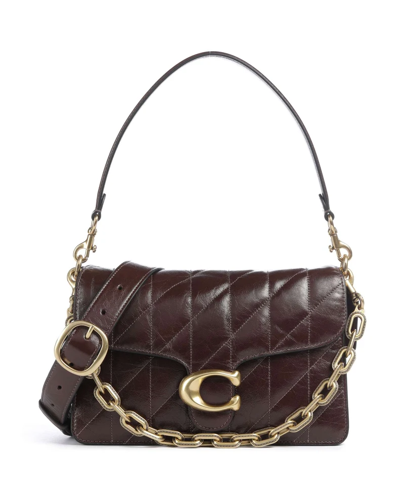 Coach Tabby Quilted Glazed Sac porté épaule maple